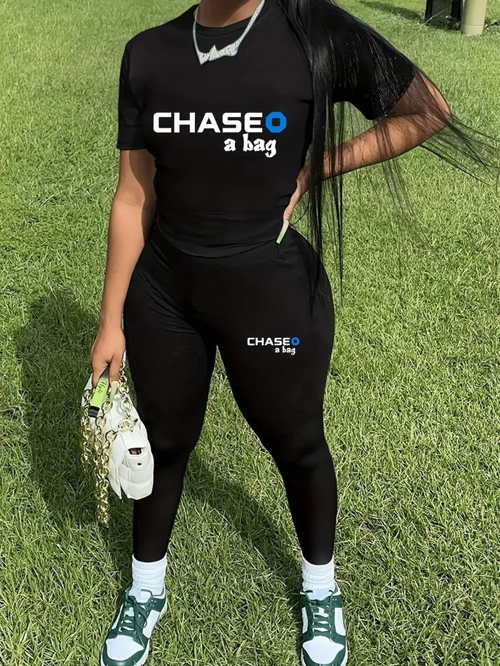 Money Maven Ensemble: Trendy Two-Piece Set for the Ambitious