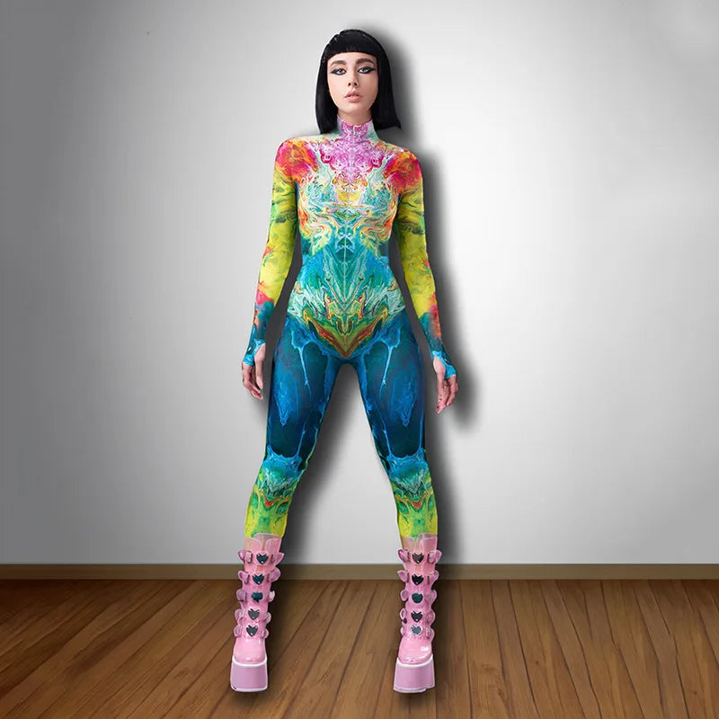 Hawthaw Women 2024 Spring Autumn Long Sleeve Streetwear Bodycon Jumpsuit Overall One Piece Outfit Wholesale Items For Business