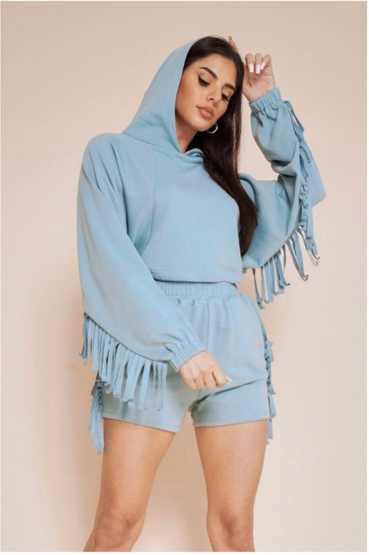 Kelly Short Set (Cadet Blue)